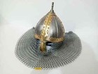 Medieval Vendel Helmet Larp Sea Norman Viking Knight Helmet With Chainmail Gift