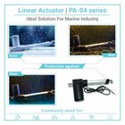 12-24v Electric Linear Actuator  6 -40  Stroke  400 Lbs Force  - Pa-04-hs Model