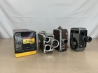 Lot Of 3 Assorted Vintage Movie Cameras  Kodak  Embassy  Yashica Untested