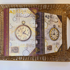 2 Punch Studio Pocket Watch Faux Book Storage Keepsake Boxes