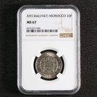 Ah1366 1947 Morocco 10f Ngc Ms 67 Top Pop