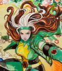 Marvel X-men Rogue 1 1 Japanese Style Ggc Studio Hand Drawn Auto Sketch Card 