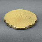 Vintage Stratton Gold Tone Make Up powder Compact Mirror Snap Closure Elegant