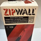 Zipwall 2 Pack Self Adhesive Zipper Door Kit For Dust Barrier Easy Install