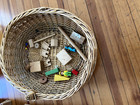 Vintage Brio Wooden Train Set Large Lot Of 75 Pieces 