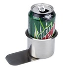 10 Small Stainless Steel Slide Under Drink Custom Poker Table Cup Holders 