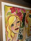 Vintage 1999 Rolling Rock Beer Poster Latrobe Brewing 22 5    X 34 75    Bar Decor