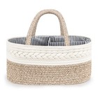 Diaper Caddy Organizer For Baby  Cotton Rope Baby Gift Basket  Portable Diape   