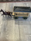 Vintage 17  Cast Iron Horse Drawn Wagon Fruits  Vegetables Hubley Arcade Style