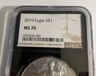2019 U s  Mint American Silver Eagle S 1 1 Oz Ngc Ms 70