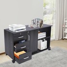 3 Drawers 2 Compartments Mobile File Cabinet Locking File Cabinet Mdf 1 Cabinet