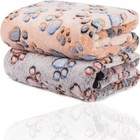 1 2 3 Pcs Paw Print Pet Mat Pad Soft Warm Cushion Bed Blankets For Dog Cat Puppy