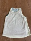 Athleta Girl Racerback Double Layer Tank Top Set Light Green   White M  8-10 