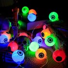 Christmas Eyeball String Lights - 20 Led Battery Powered Spooky Party Decor Xmas