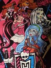 Monster High Bed Set  Rev  Comforter  Sheets Set  Pillow Case   2 Curtain Panels