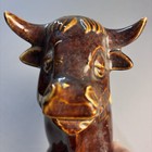 Vintage Mccoy Pottery Ferdinand Bull Steer Cow Ceramic Planter Western Decor
