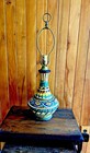 Rare Old Vintage The Miller Co Majolica Pottery Table Lamp Italy 26    High