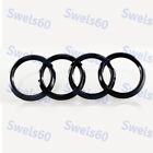 Rear Emblem For Audi Black Rings Abs Trunk A1 A3 A4 S4 A5 S5 A6 S6 Back Badge