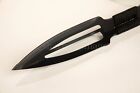 Tri-blade  striker  12 5  Spearhead Knife   Nylon Sheath Hunting Survival Combat