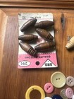 Vintage Buttons Lot Retro 1960s-1980s Plastic Bakelite Multicolored Mostly Small