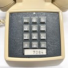 Vtg Comdial Cortelco 2500-aso-cdl Push Button Desk Telephone Beige Tan Landline
