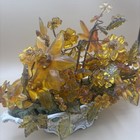 Vintage Mid Century Modern Acrylic Lucite 60s Flower Wired Sprigs As Pictured