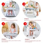  Baby Activity Center   3-stage 4modes Standing Play Table   Baby White