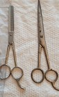 Lot Of 7 Vintage Barber Scissors Sheers Previously Owned