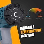 Heat Gun Kit 1500w Variable Temperature With Digital Display 5 Nozzles hot Ai   