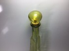 R96 Vintage Antique Beautiful Yellow Triangle Water Glass Bottle  