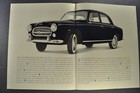 1960 Peugeot 403 Sedan Sales Brochure Folder Excellent Original 60
