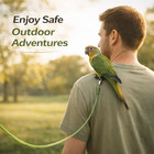 Parrot Bird Harness Leash Anti-bite Outdoor Flying Training Rope With 5pcs Diffe