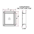 Vinyl Siding Mounting Block Norandex Ivy Scallop Mount Mid America Color 208