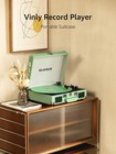  Vintage 3-speed Bluetooth In out Suitcase Vinyl Record Player Turntable