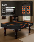 Pool Table Cover 7ft  8ft  9ft  600d Heavy Duty Waterproof And Scratched-free Ou