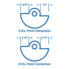 Front Compressor  5oz  For Hollymatic Super 54 Patty Machine