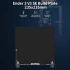 Official  Ender 3 V3 Se Build Plate  235x235mm Pei Sheet Textured Surface Flexib