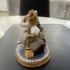 Wee Forest Folk Cinderellas Slipper Retired Mouse Miniature Figurine  Signed  