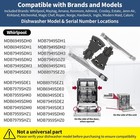 Wpw10609578 Wpw10609579 Dishwasher Rack Adjusters For Whirlpool Maytag
