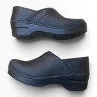 Dansko Professional Clogs Black Oiled Leather Slip On Comfort Shoes Women Sz 35