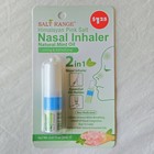New  2 Salt Range Himalayan Pink Salt Nasal Inhaler Natural Mint Oil