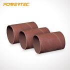 Powertec 11215 4 5 Inch A o Sanding Sleeves For Spindle Sander  120 Grit  3pk