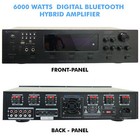 Tpro 6 Zone 6000w Digital Bluetooth Hybrid Amplifier Preamp Tuner W Usb Sd Input