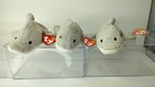 Ty Beanie Babies  lot Of  3  Rare Vintage  flash The Dolphin  Beanies  mwts  
