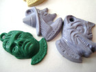 Vtg Plastic Monster Frankenstein wolf witch Gumball Prize Charm Lot