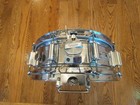 Vintage Rogers Dynasonic 1963 64 Chrome Over Brass Snare Drum W snare Rail  