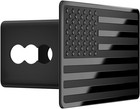 2 5 Inch American Flag Trailer Hitch Cover Plug With 5 8-inch Pin Black