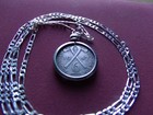 1947 South Rhodesia  zimbabwe  Sixpence Pendant W 26  Italian Silver Link Chain 