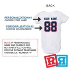 Personalized New England Patriots Gerber Baby Onesie   Cotton Custom Bodysuit