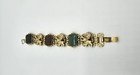 Mid-century Heraldic Lions And Intaglios Bracelet 1940 s-1960 s